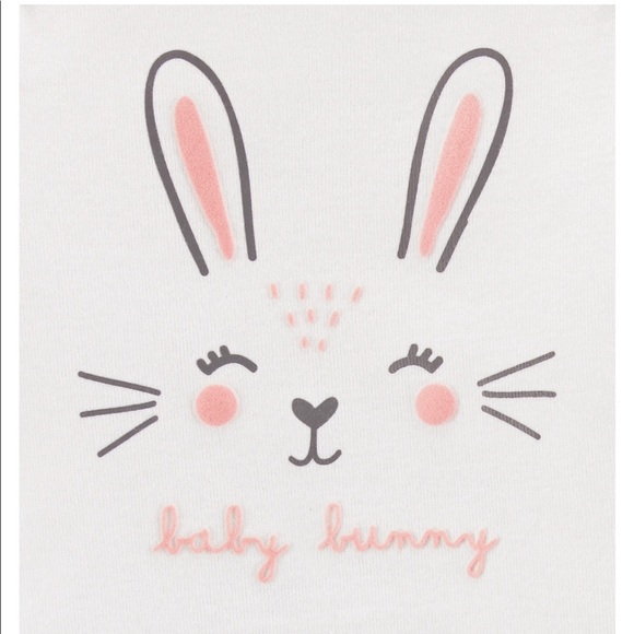 CARTER’S Baby Girls Cotton Bunny Size 3mos - Picture 2 of 6